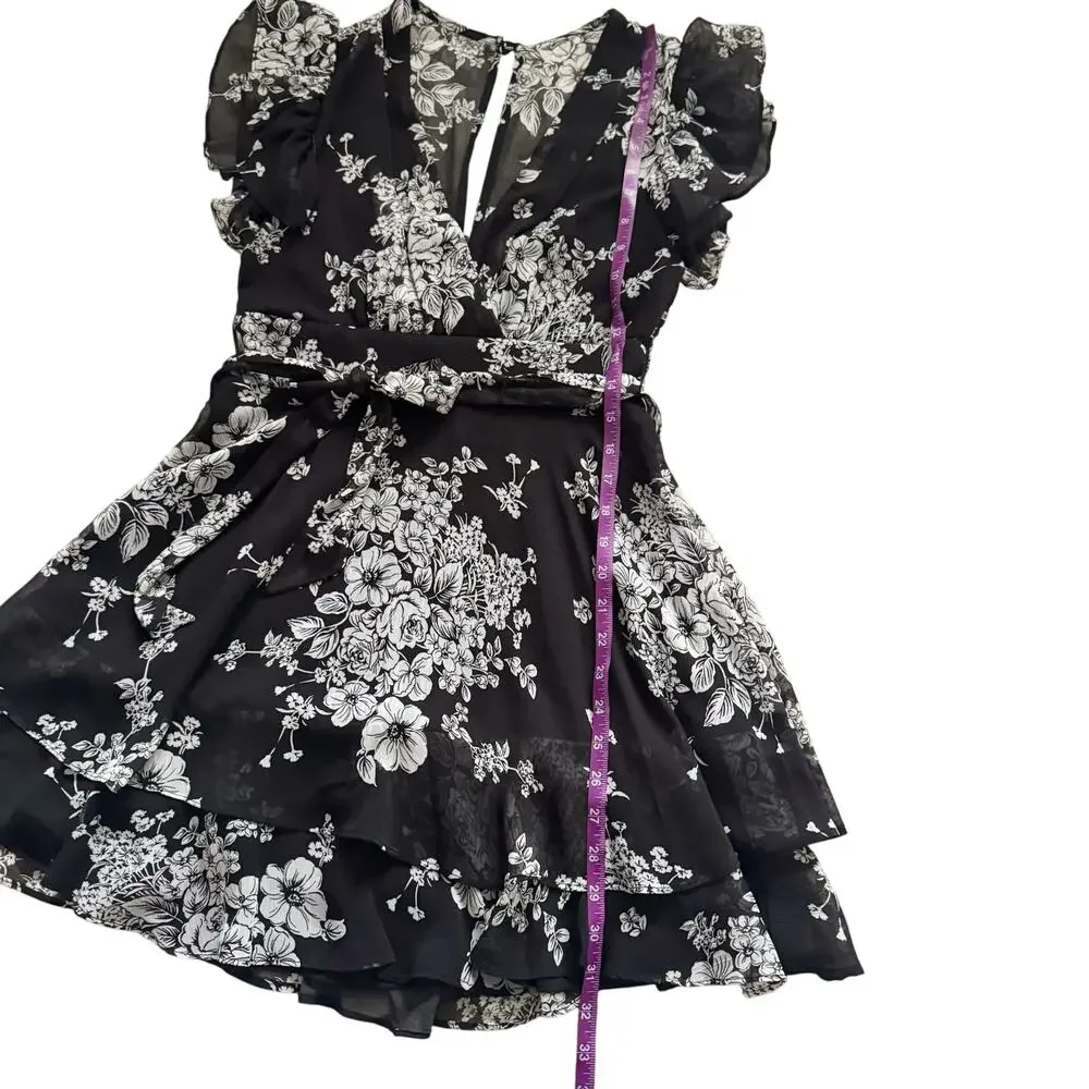 VTG B. Darlin Y2K Babydoll mini dress Women's Sz 4 6 Vintage Fairy Fairycore 90s - Picture 13 of 16